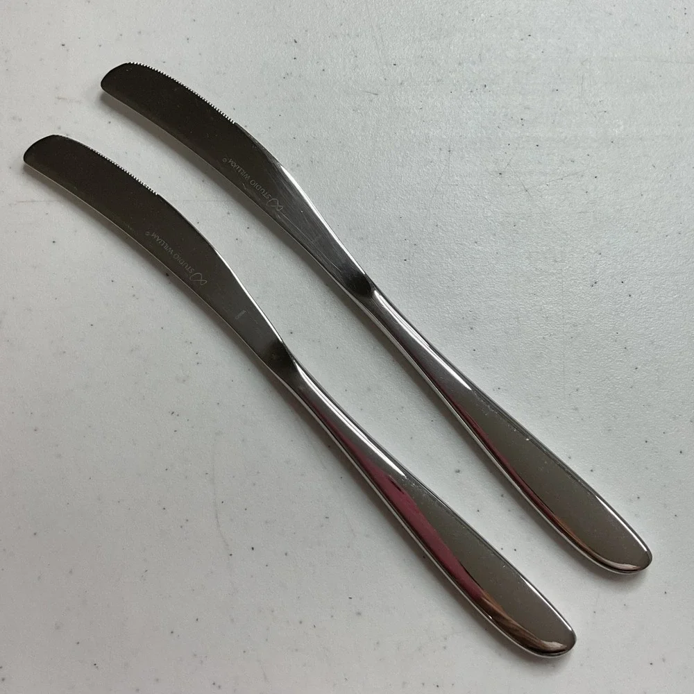 Studio William Olive Hazel Cutlery 2 pcs Dinner Knifes  Stainless